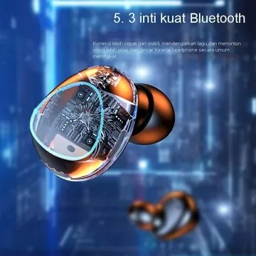 KKT Headset Bluetooth TWS M10 Earphone Hifi Sound Wireless Earphone