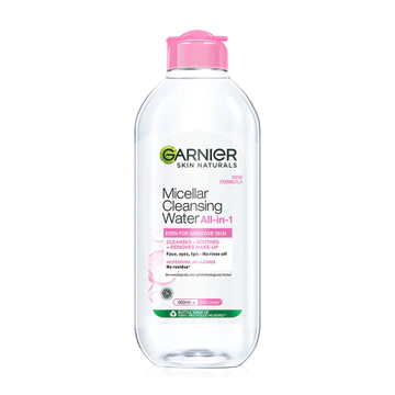 Micellar Water Garnier 400ml Pink Blue Biphase Rose Vitamin C