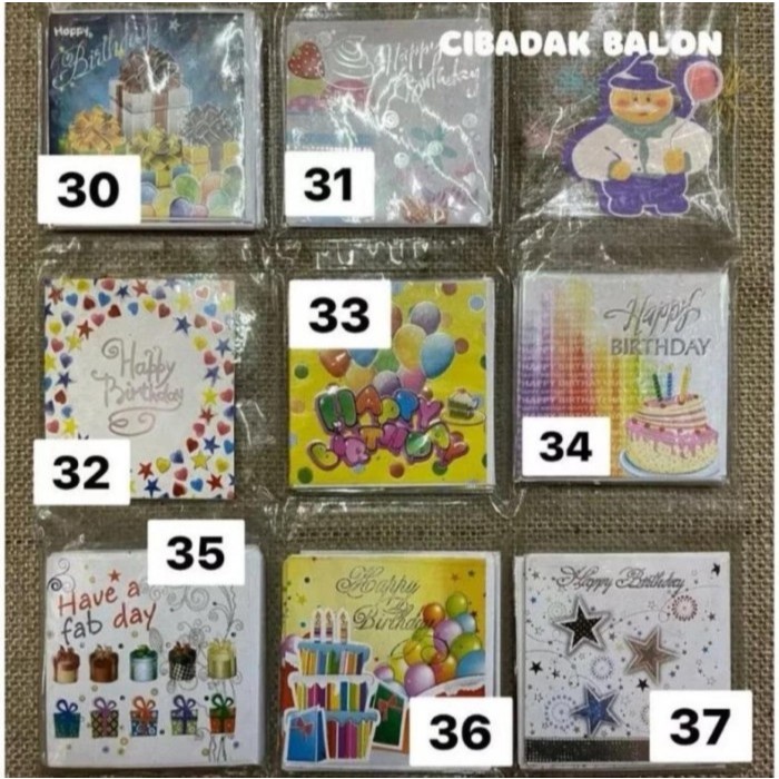 Jual Kartu Ucapan Ulang Tahun Ultah / Birthday Card / Greeting Card ...