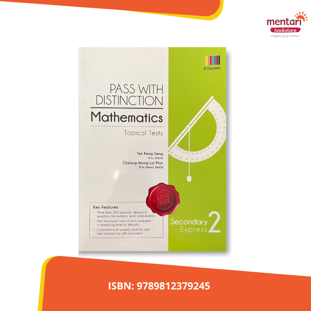 Jual Pass with Distinction Maths Sec 2 (Express)| Buku Latihan SMP ...