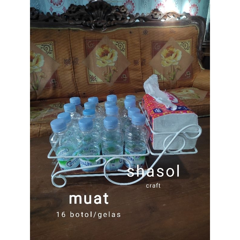 Jual Rak Aqua gelas/botol dan tisu minimalis | Shopee Indonesia