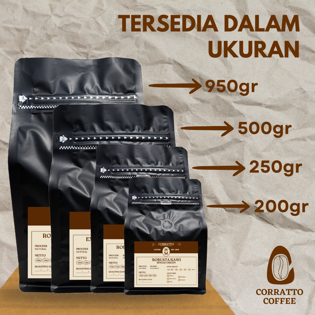 Jual Bubuk Kopi Java Robusta Dampit 500 gram Corratto Coffee | Shopee ...