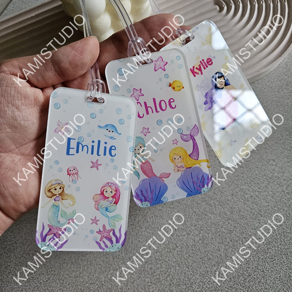 Jual LUGAGGE TAG MERMAID/ GANTUNGAN KOPER ESTETIK/GANTUNGAN KOPER ...