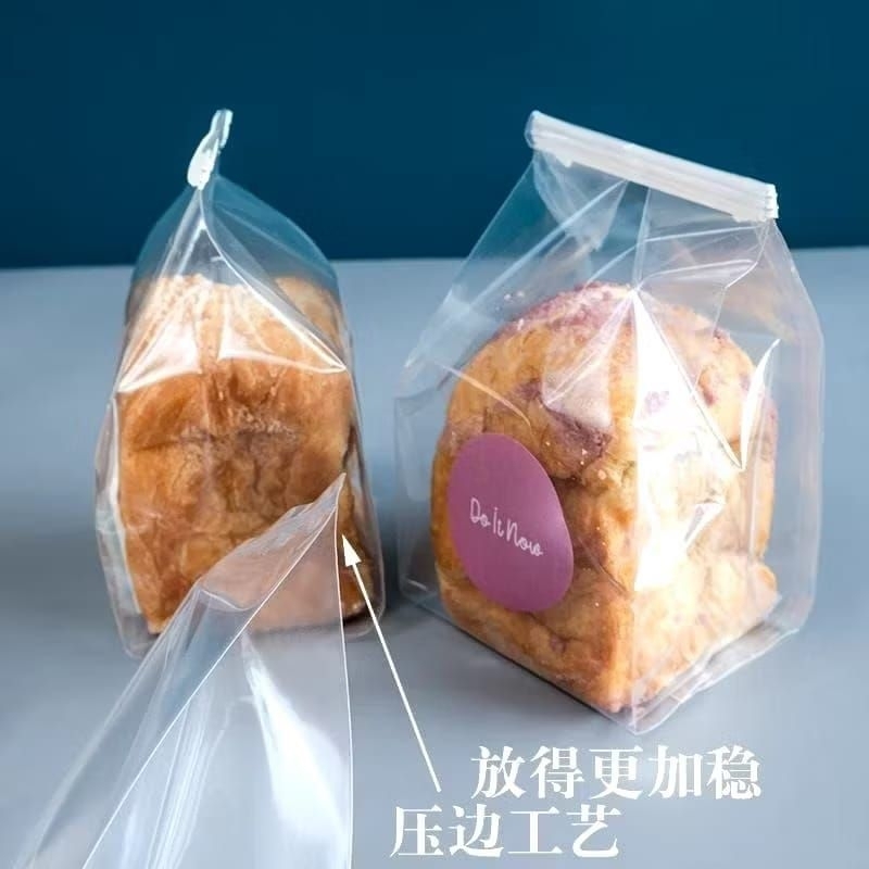Jual 50pcs plastik roti kecil dengan kawat pengait kantong plastik roti ...