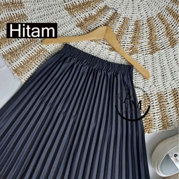 Rok Plisket Kerja Wanita Jumbo Bahan Hyget Premium