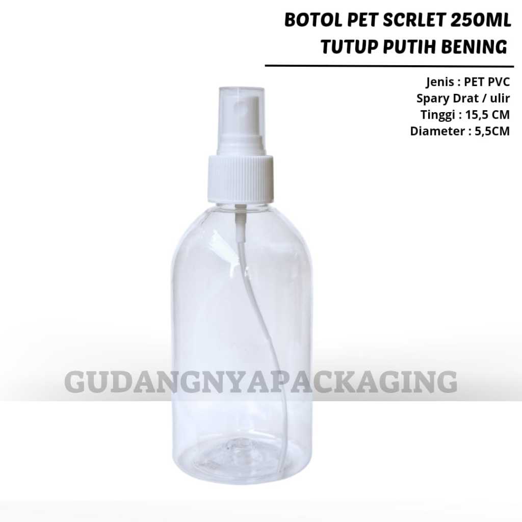 Jual Botol Parfum Pet Scrlet 250ML - Botol Parfum Kosong Pet Scrlet ...