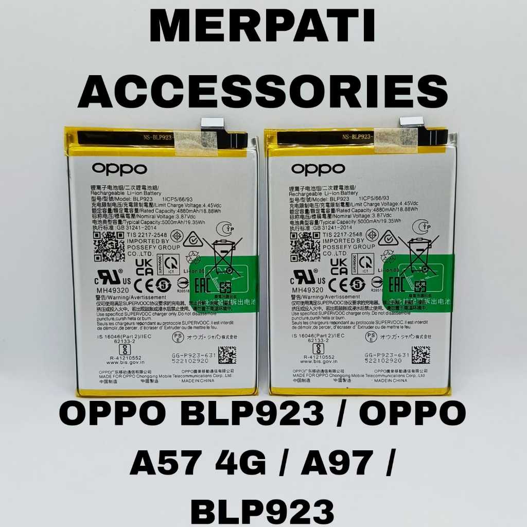 Jual BATERAI / BATRAI / BATRE / BATTERY OPPO A57 4G 2022 / A77S / A77 ...