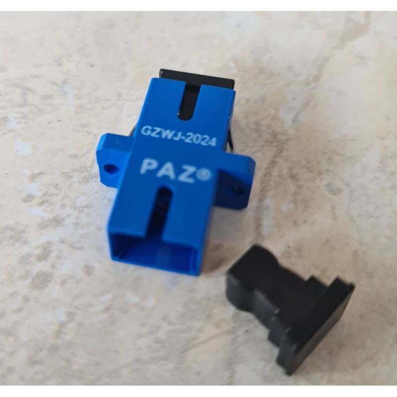 Jual Paz Adapter SC UPC Original Satuan Adapter Fiberoptik Biru Barel ...