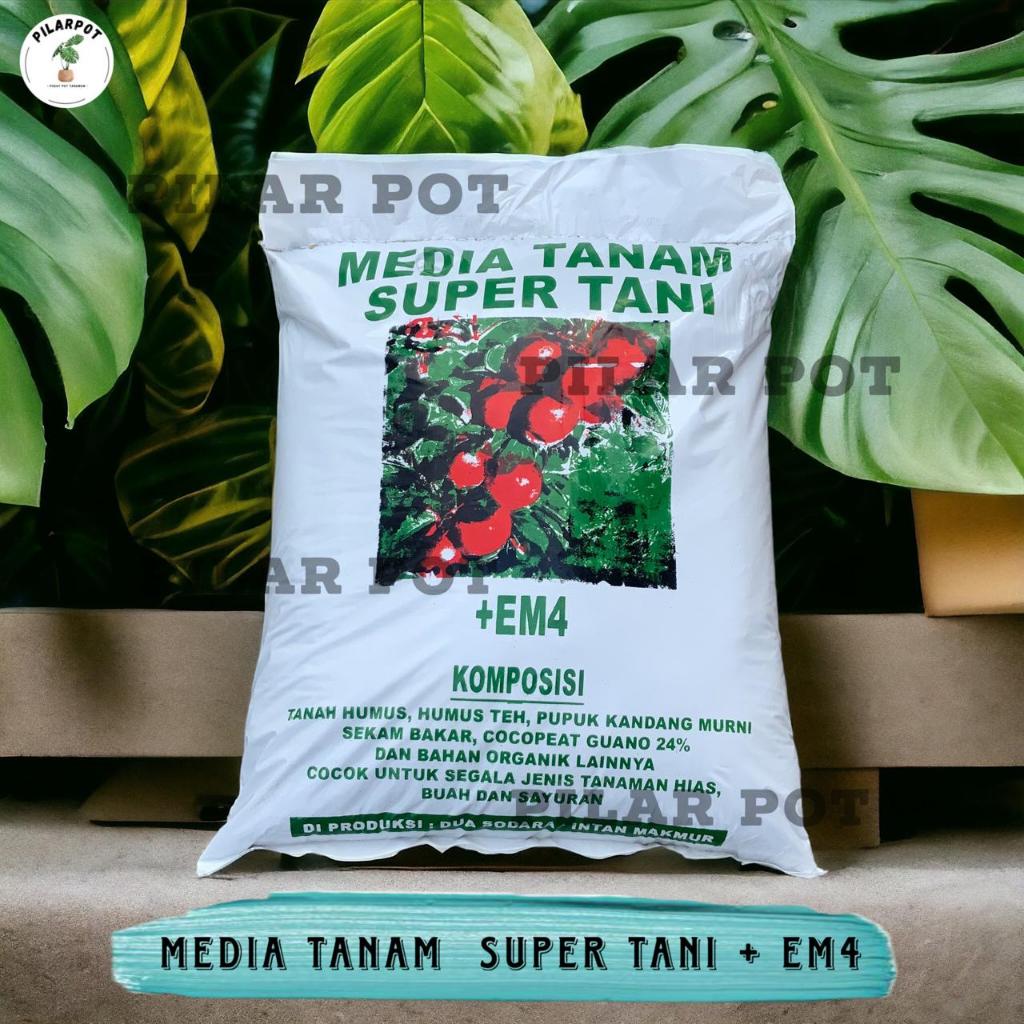 MEDIA TANAM SUPER TANI EM4 KECIL TANAH ORGANIK KEMASAN PABRIK VIA GOSEND GRAB - SUPER TANI KECIL