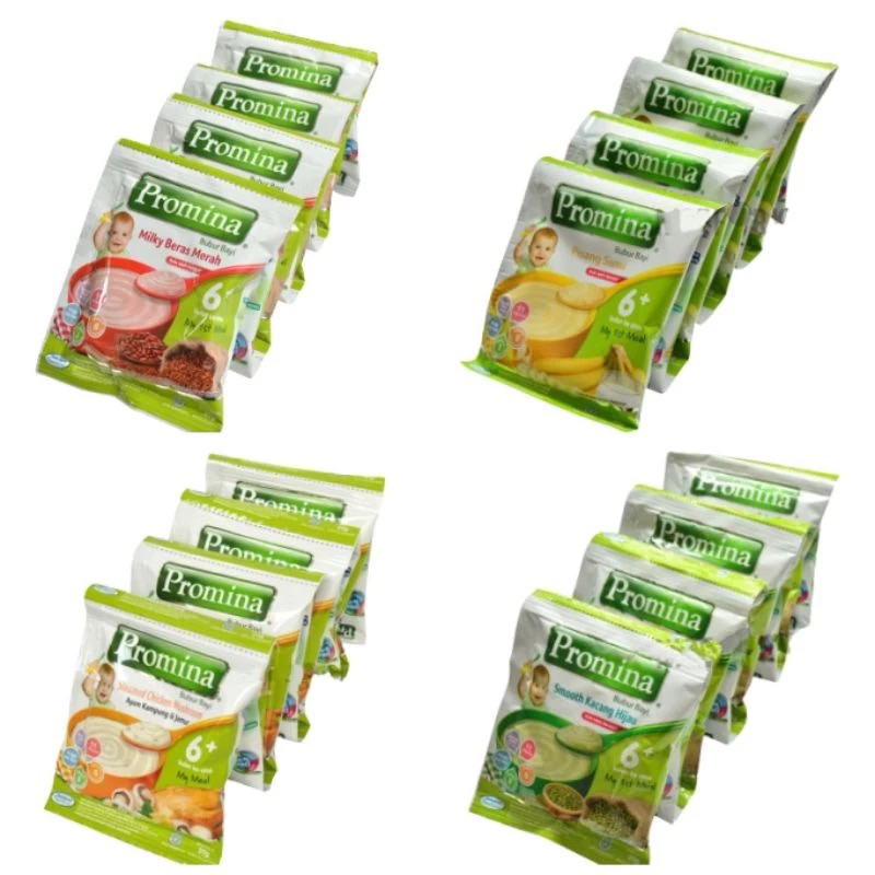 Jual PROMINA BUBUR BAYI 6+ BULAN KE ATAS 1 RENCENG ISI 8 SACHET ...
