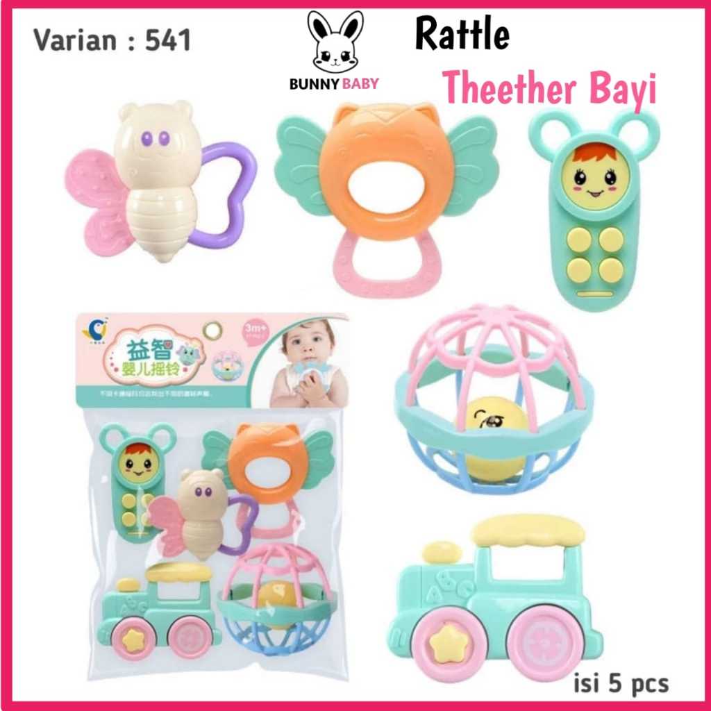 Jual Bunny Baby TEETHER BAYI (ISI 5PCS) GIGITAN BAYI SILICON LEMBUT