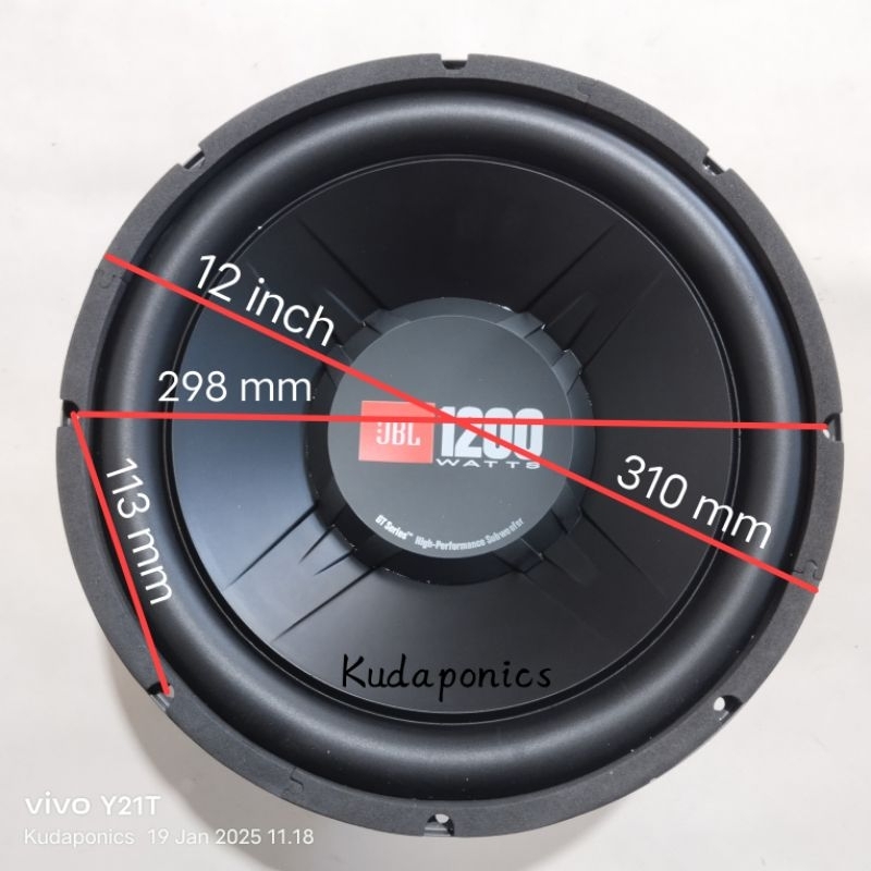 Jual Speaker JBL GT5-S12 ORIGINAL SUBWOOFER 12 INCH 300 Watt ohm