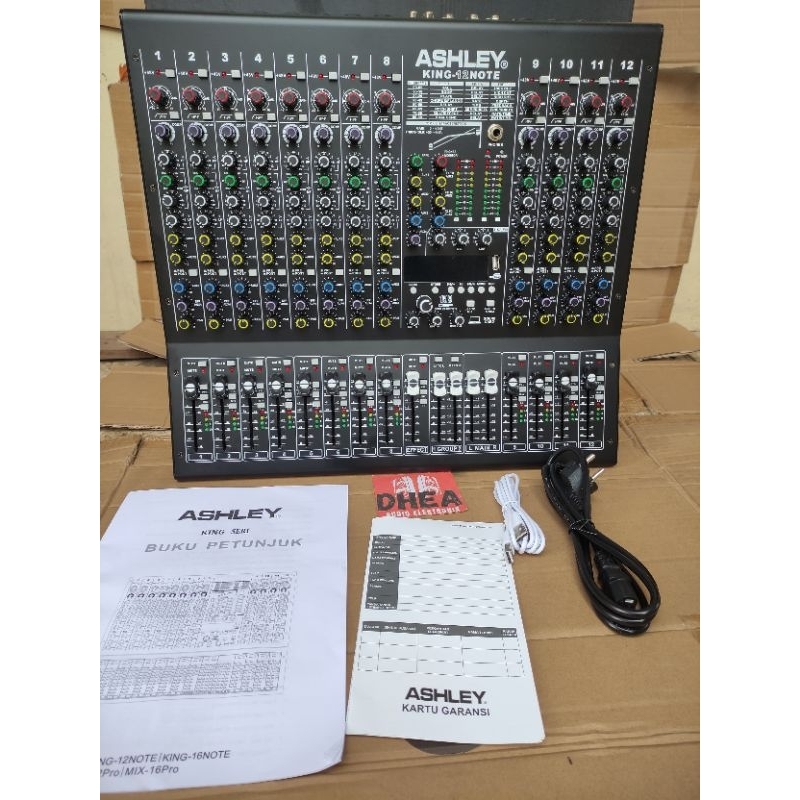 Jual Mixer Audio Ashley King-12 Note new Original King 12 Note Ashley ...
