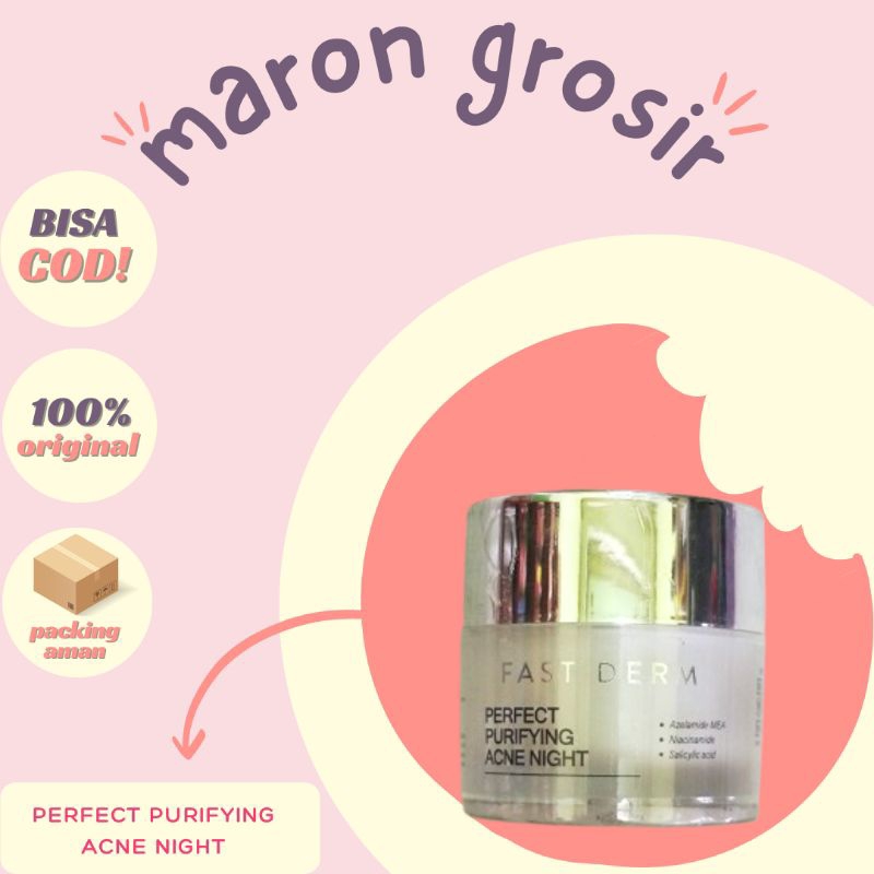 Jual (NEW) PERFECT PURIFYING ACNE NIGHT FASTDERM 10G | Shopee Indonesia