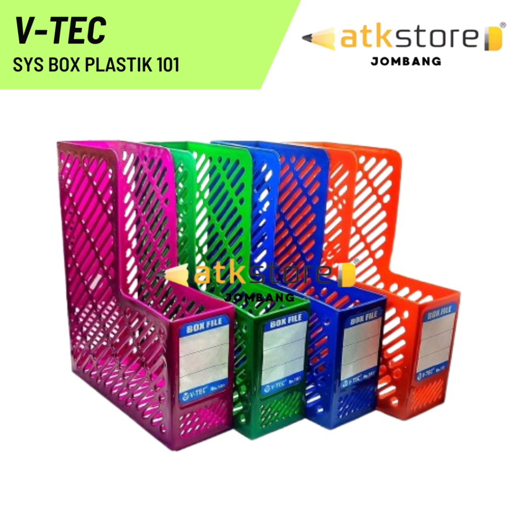 Jual V-TEC SYS Box Plastik 101 Warna Campur / V tec sys Box File ...