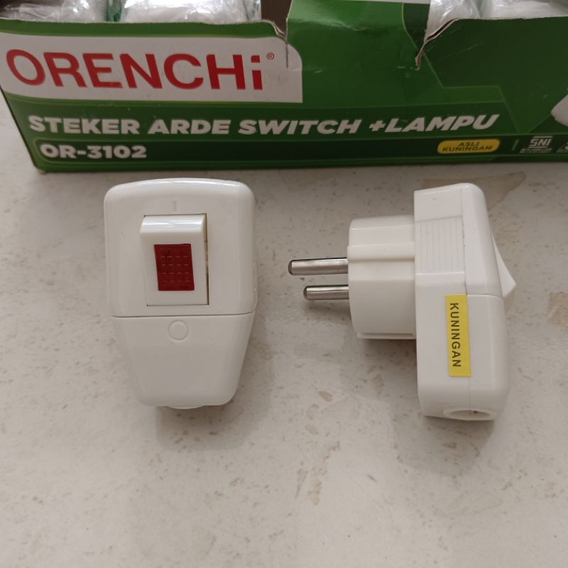Jual ORENCHI STEKER SAKLAR ON OFF / KEPALA COLOKAN LISTRIK ON OFF ...
