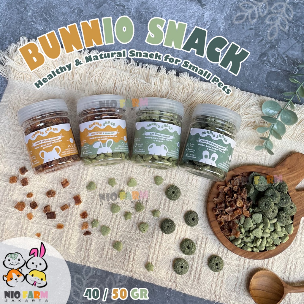 Jual BUNNIO SNACK - Healthy and Natural Snack for Small Pets - Hay ...