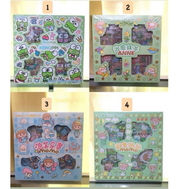 Jual Sticker besar isi 100pc momo, anne, nono stiker | Shopee Indonesia