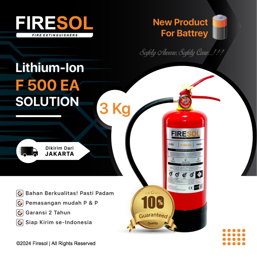 Jual Firesol APAR 3Kg F500EA Lithium Ion/ Alat Pemadam Api Ringan ...