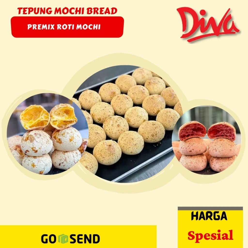 Jual Tepung Premix Mochi Bakerdream 500gr | Japanese Premix Mochi ...