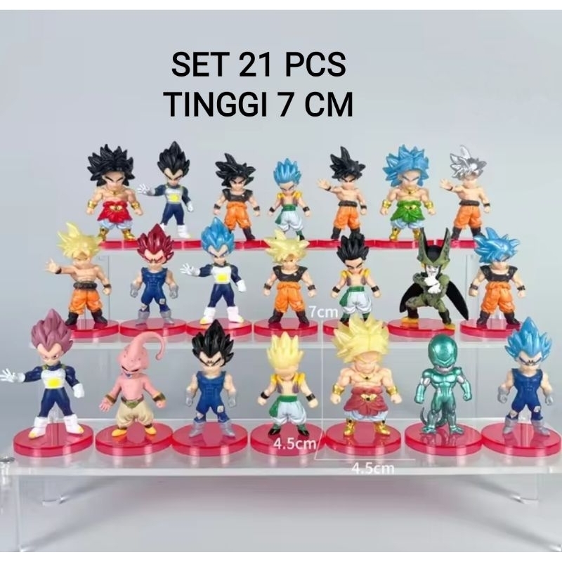 Jual Action Figure Anime Dragon Ball Z Son Goku Gogeta Broly Vegeta Set ...