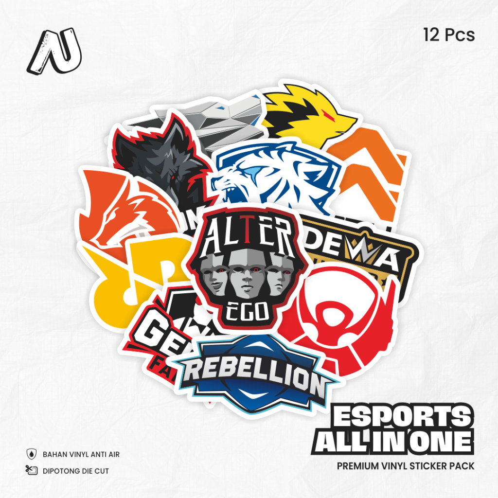 Jual Sticker Pack Team Esports All In One Stiker Aesthetic Vinyl ...