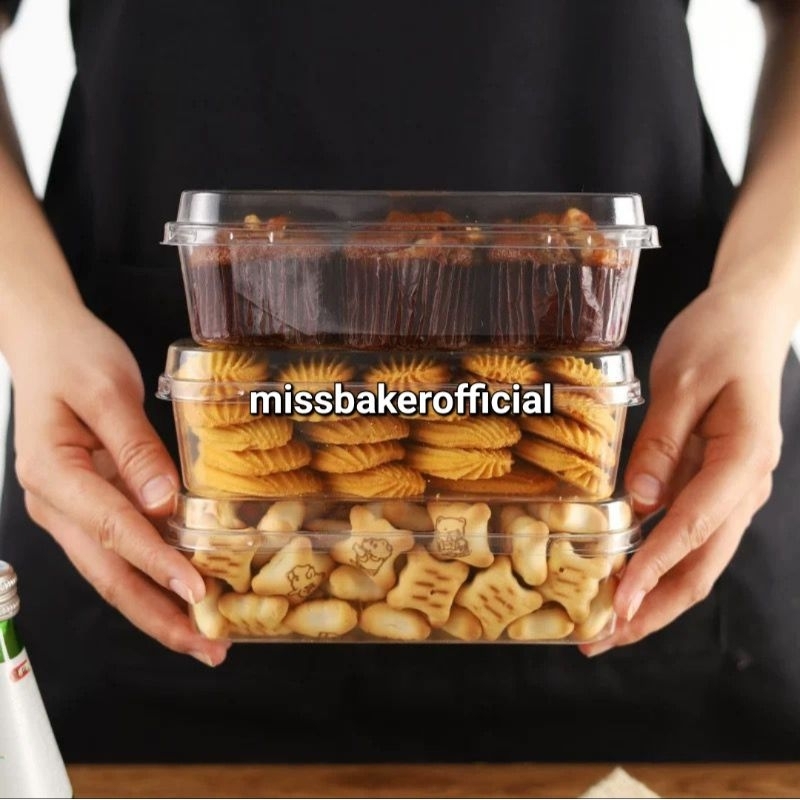 Jual [10 pcs] Mika dessert cheesekuit wadah panjang cheesecuit viral ...