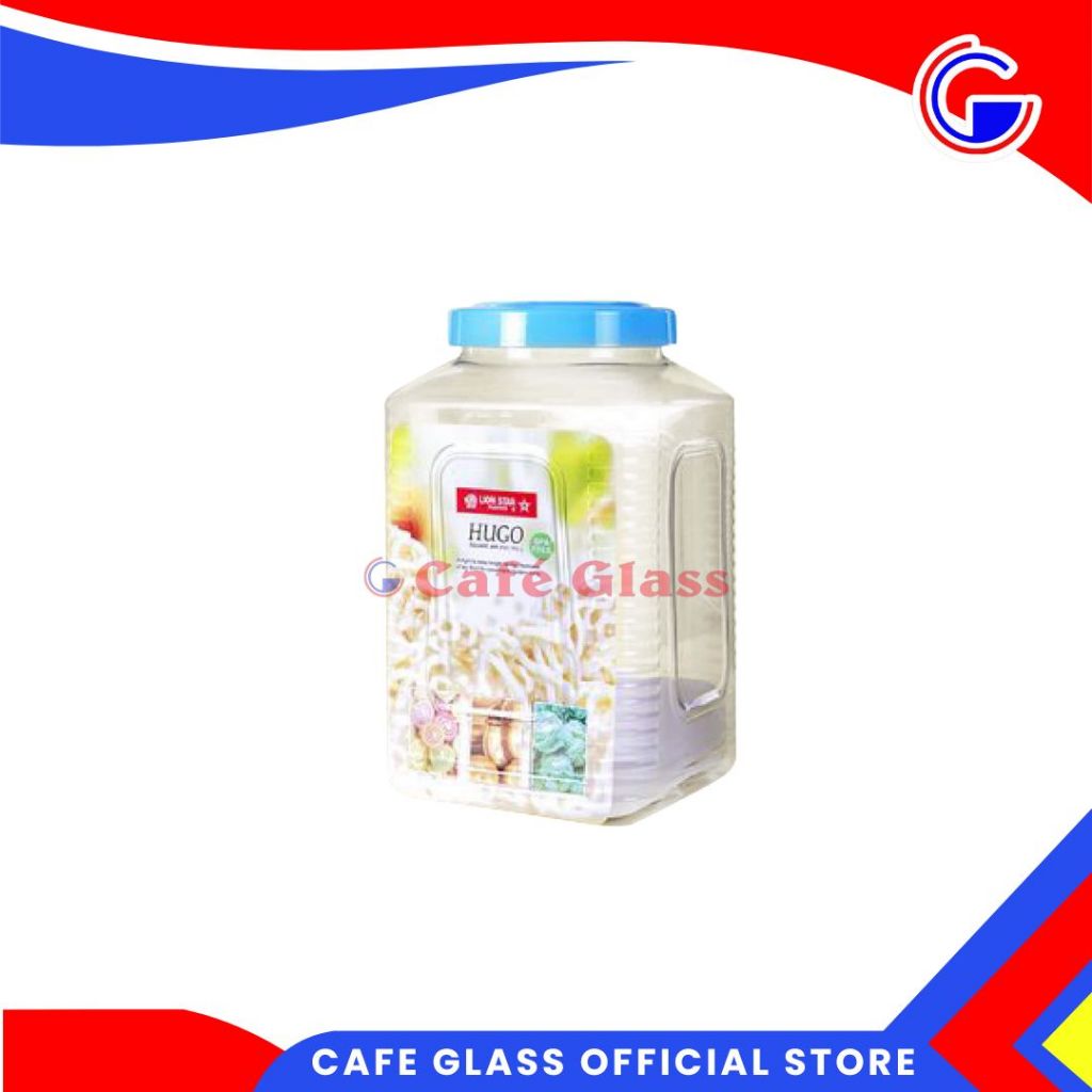 Toples Hugo Square Pp-62 (15L) - Toples Kerupuk - Toples Plastik Kedap Udara  Lion Star