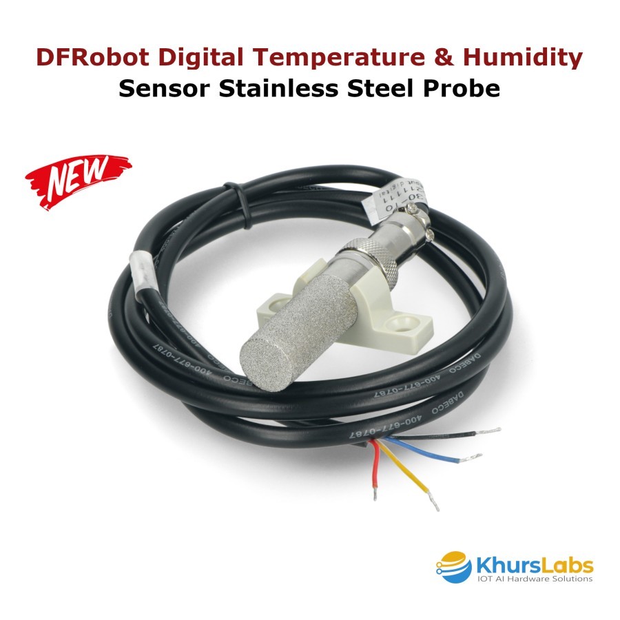 Jual DFRobot Digital Temperature & Humidity Sensor Stainless Steel ...