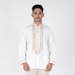BENHILL Taqwa Koko Bordir Pria Panjang White 2636-90-91
