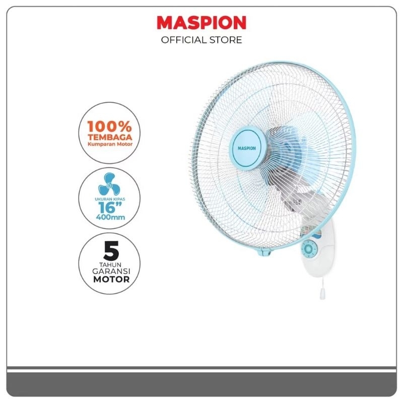 Jual MASPION MWF-41K WALL FAN KIPAS ANGIN DINDING ( 16 INCH/400 MM