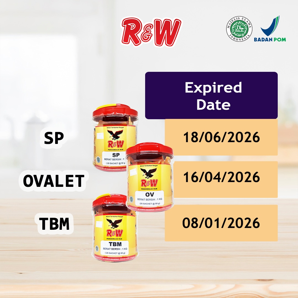 Jual Emulsifier SP Ovalet TBM Pengemulsi Pelembut Pengembang Kue Roti ...