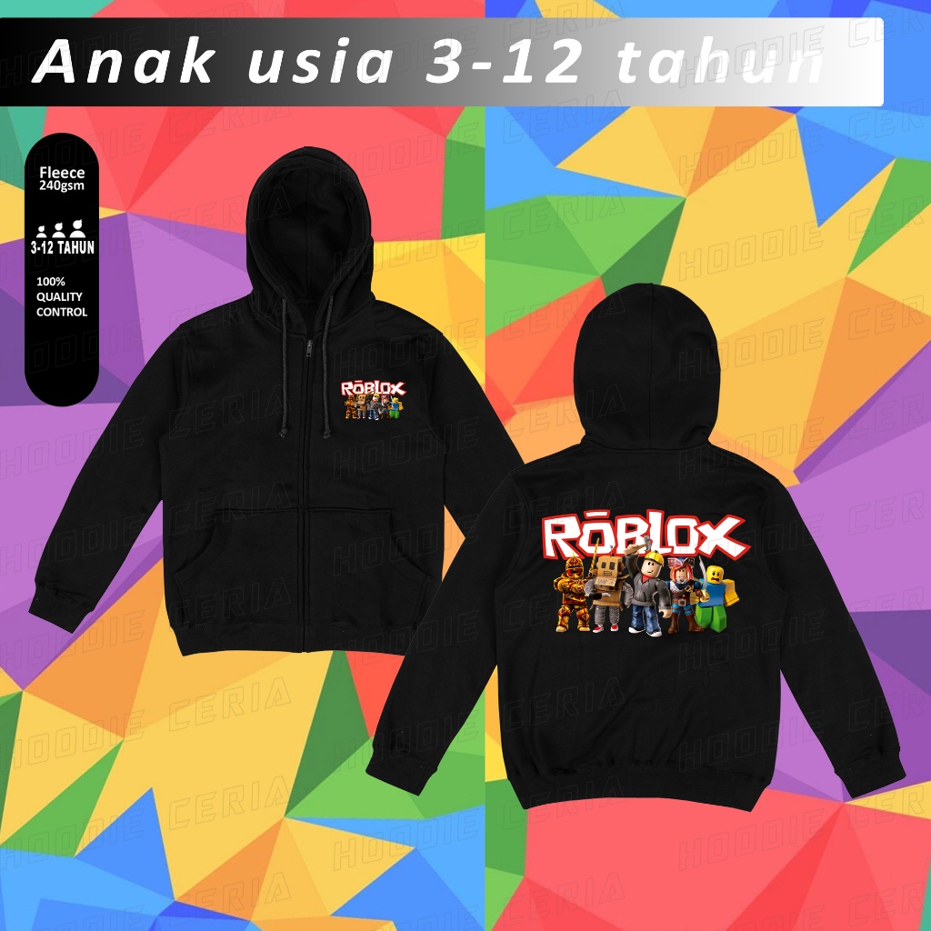 Jual Jaket Hoodie Roblox Anak - Jaket Anak Game Roblox | Shopee Indonesia