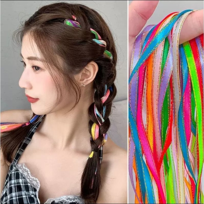 Jual shoppinghappyid 20Pcs Pita Kepang Rambut Warna Korea Bali Braided ...