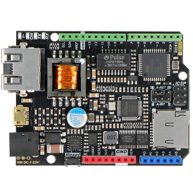 Jual DFRobot W5500 Ethernet with POE IoT Board (Arduino Compatible ...