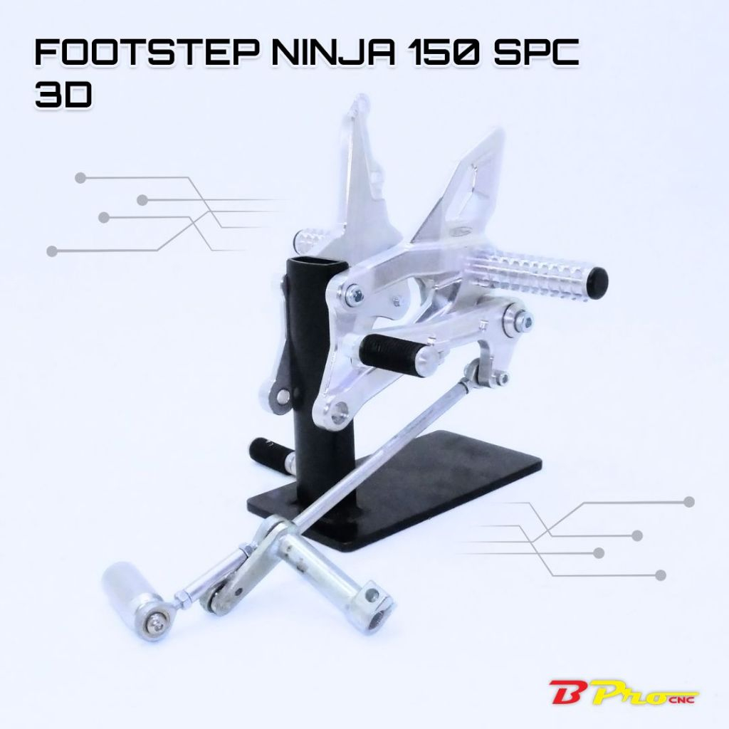 Jual Footstep underbone Ninja 150 R RR SS Disc Bpro racing model SPC 3d ...