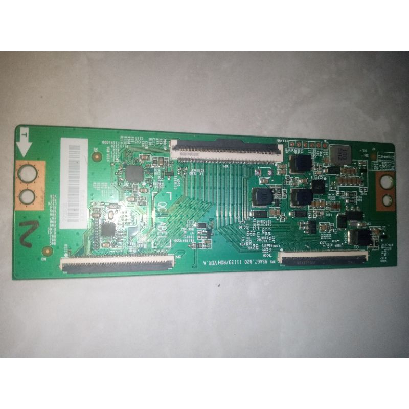Carte T-Con RSAG7.820.10337/ROH TV HISENSE 65A7100F avec 2 Nappes