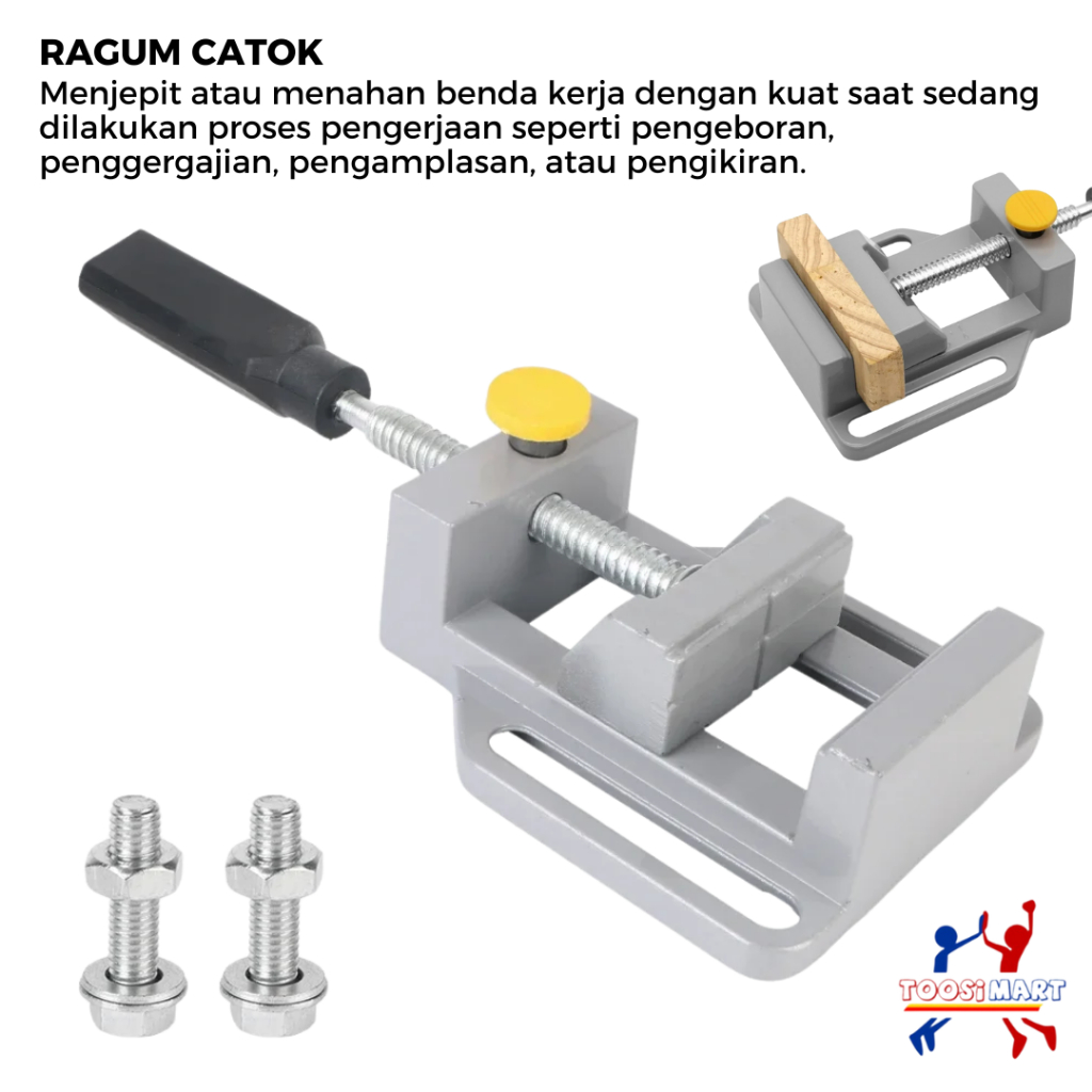 Jual Ragum Penjepit Bor Duduk Catok Press Klem Table Vise Catok Press ...