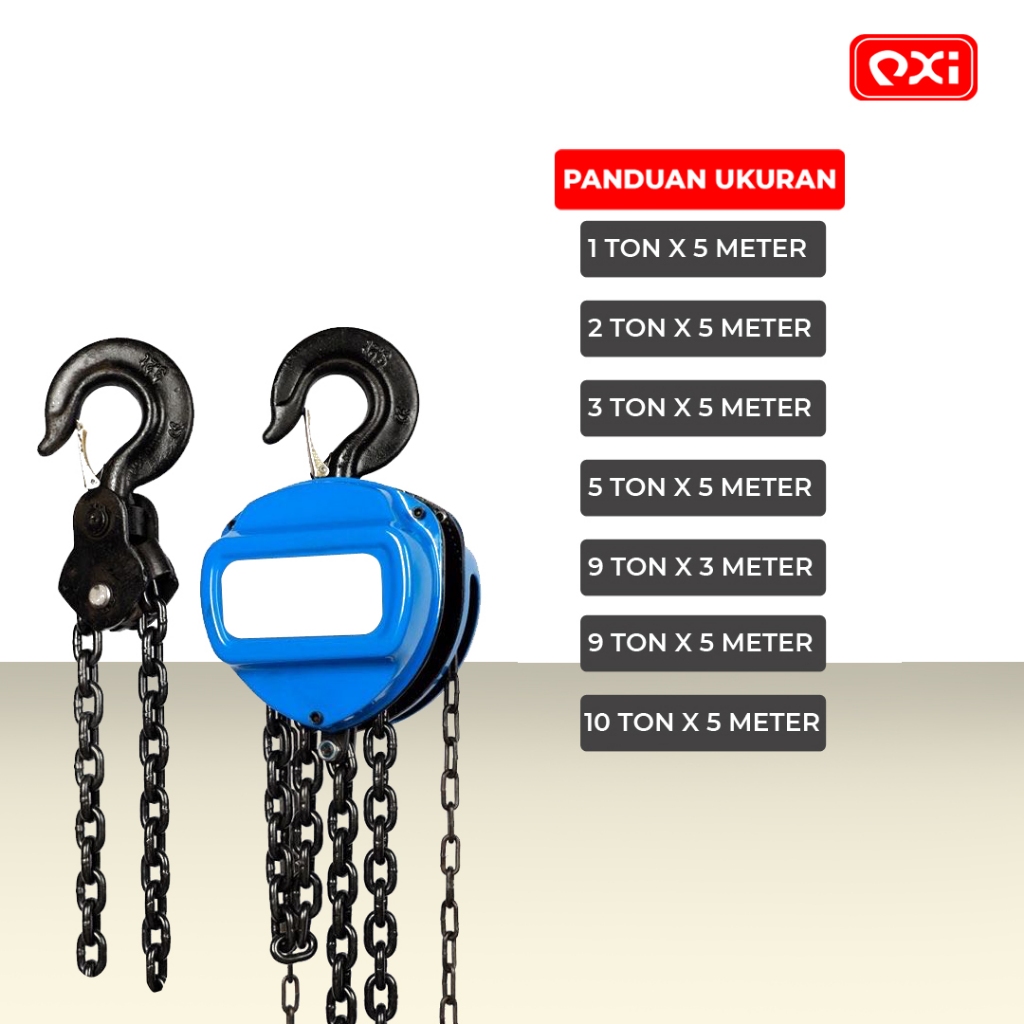 Jual Chain Block/Takel/Katrol 1 Ton x 3 Meter - Segitiga | Shopee Indonesia