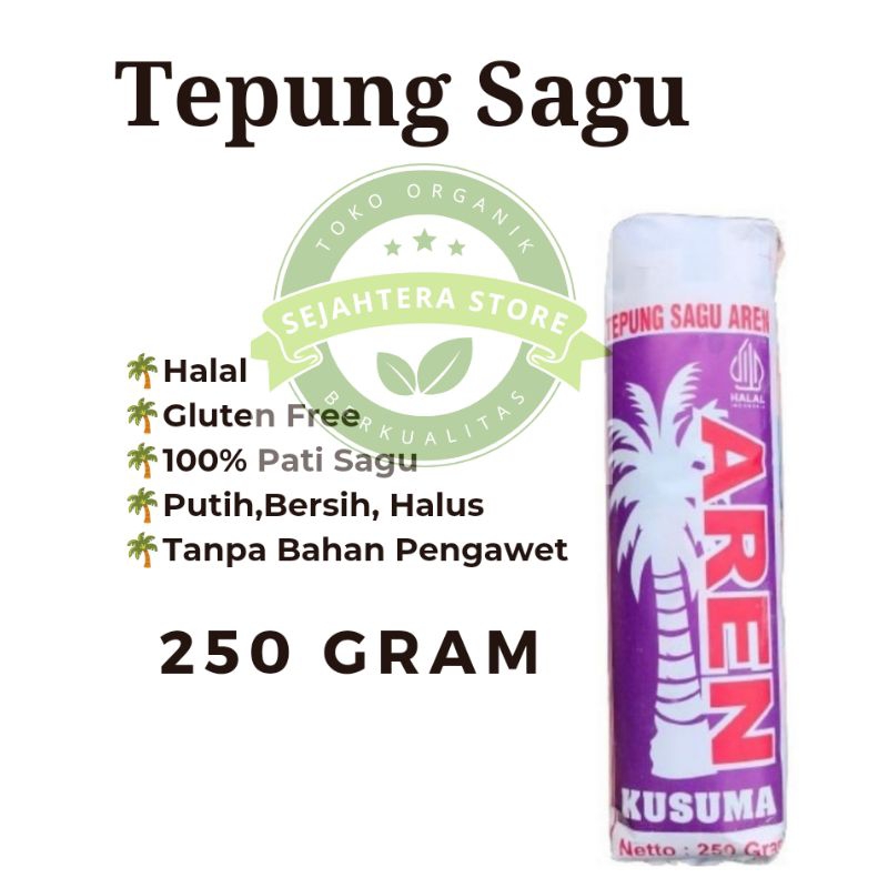 Jual 250 Gram Tepung Sagu Aren Tepung Bakso Tepung Dawet Gluten