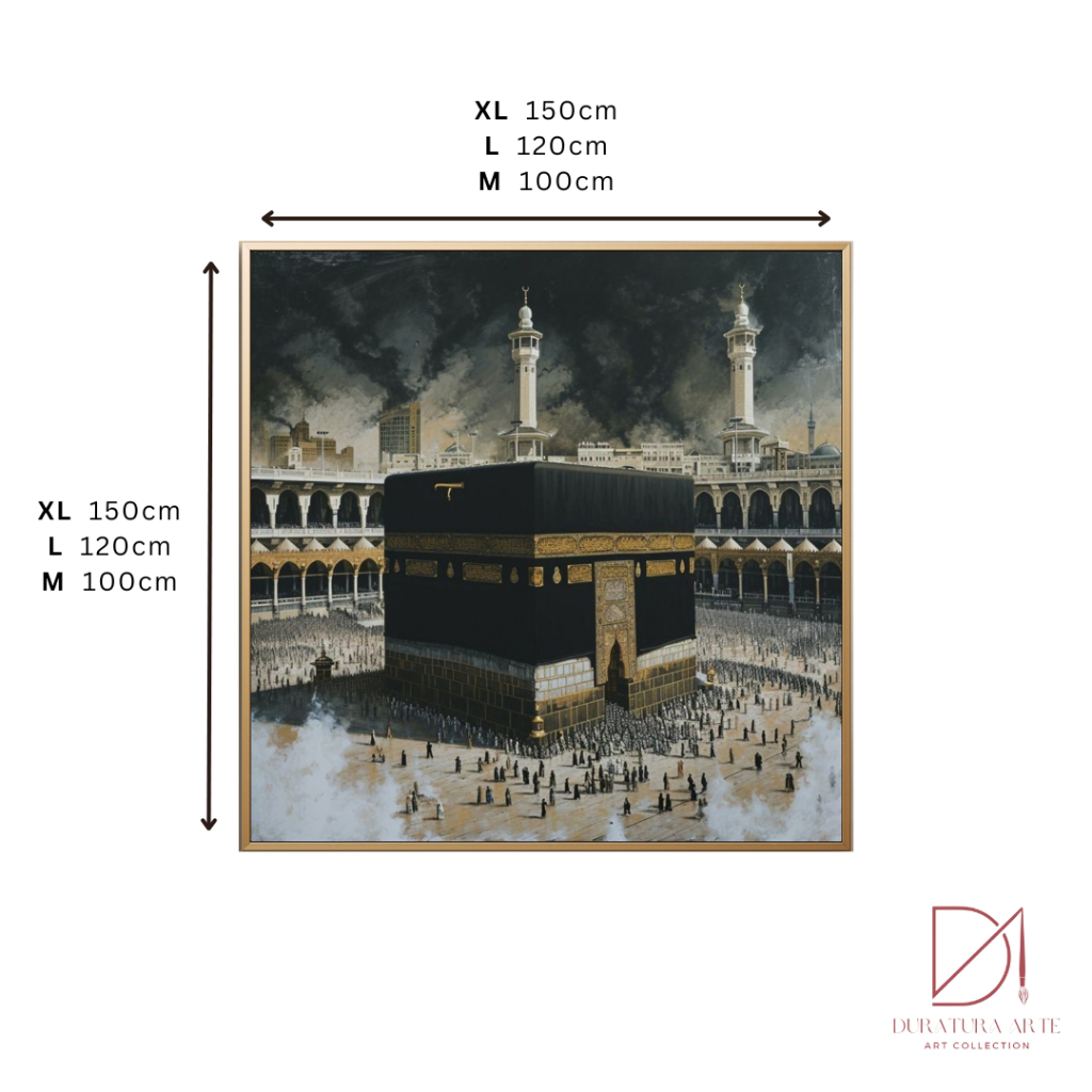 Jual Lukisan Ka'bah Mewah Islami 3 - Lukisan Kotak Plus Frame - Karya ...