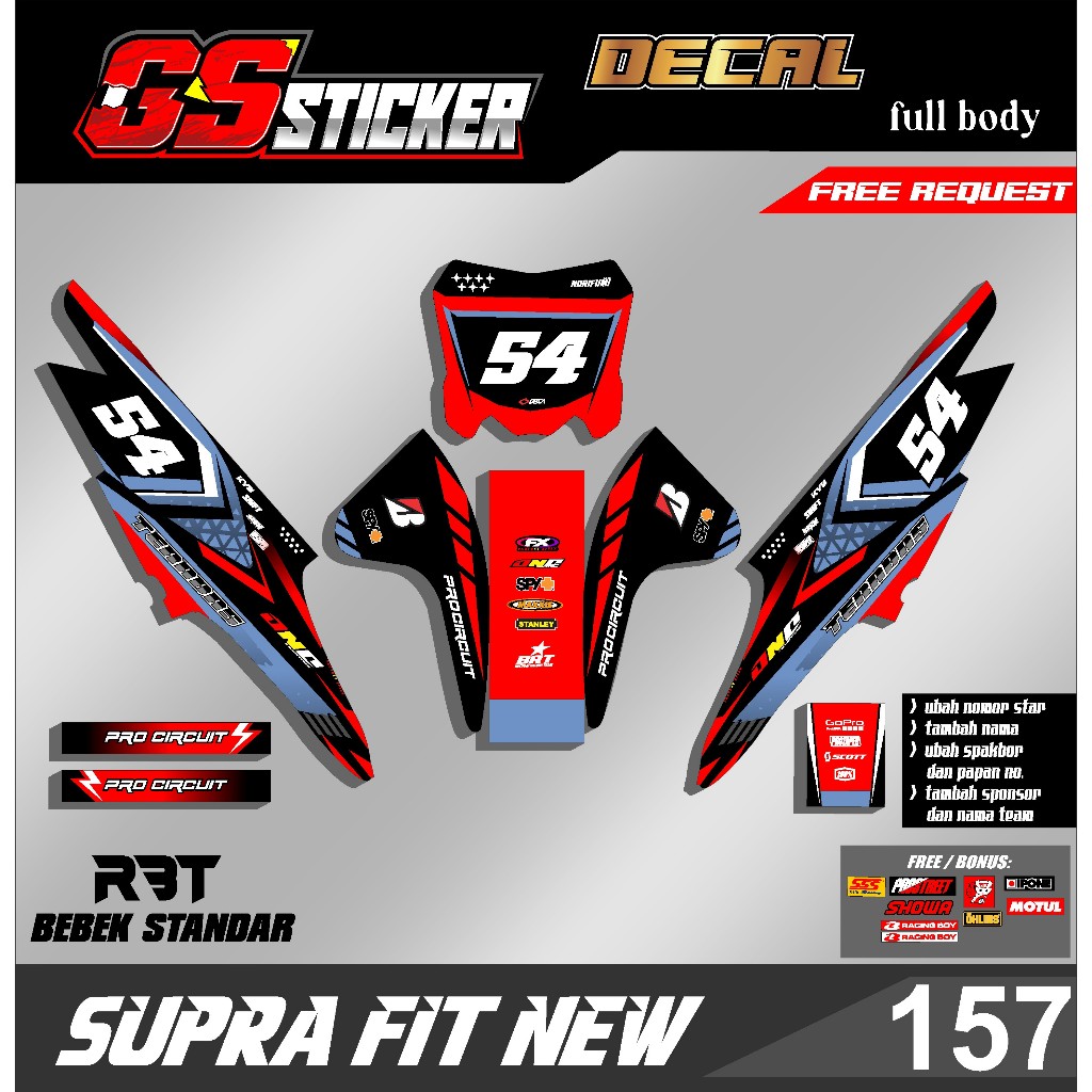 Jual DECAL STRIPING FULL BODY RBT SUPRA FIT NEW RBT BEBEK MODIF ...