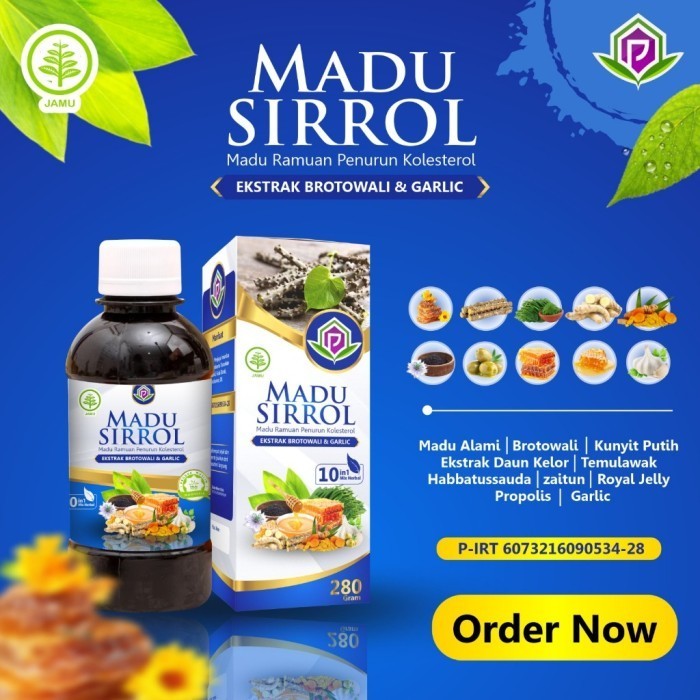 Jual Madu Sirrol 10 in 1 - Solusi Herbal untuk Kolesterol, Stamina, dan ...