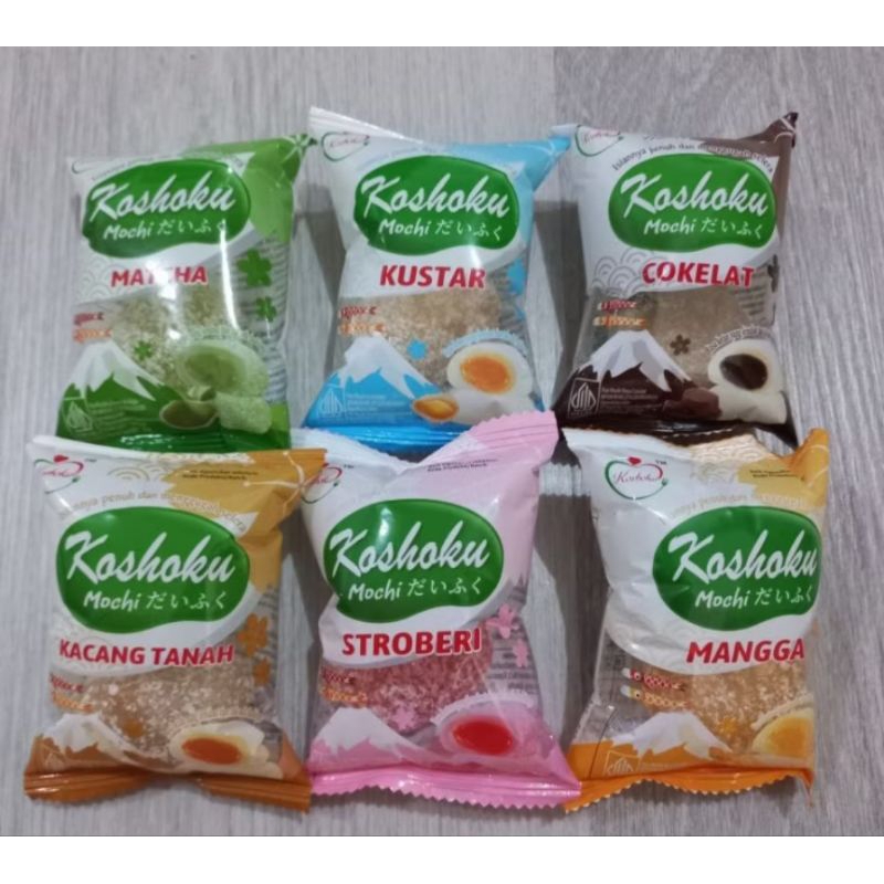 Jual MOCHI KOSHOKU 1 KARTON ISI 50 PCS bisa mix rasa | Shopee Indonesia
