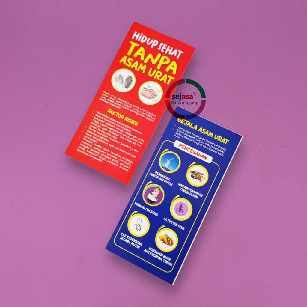 Jual Flyer Asam Urat | Flyer Kolesterol | Flyer Cholesterol | Flyer PTM ...