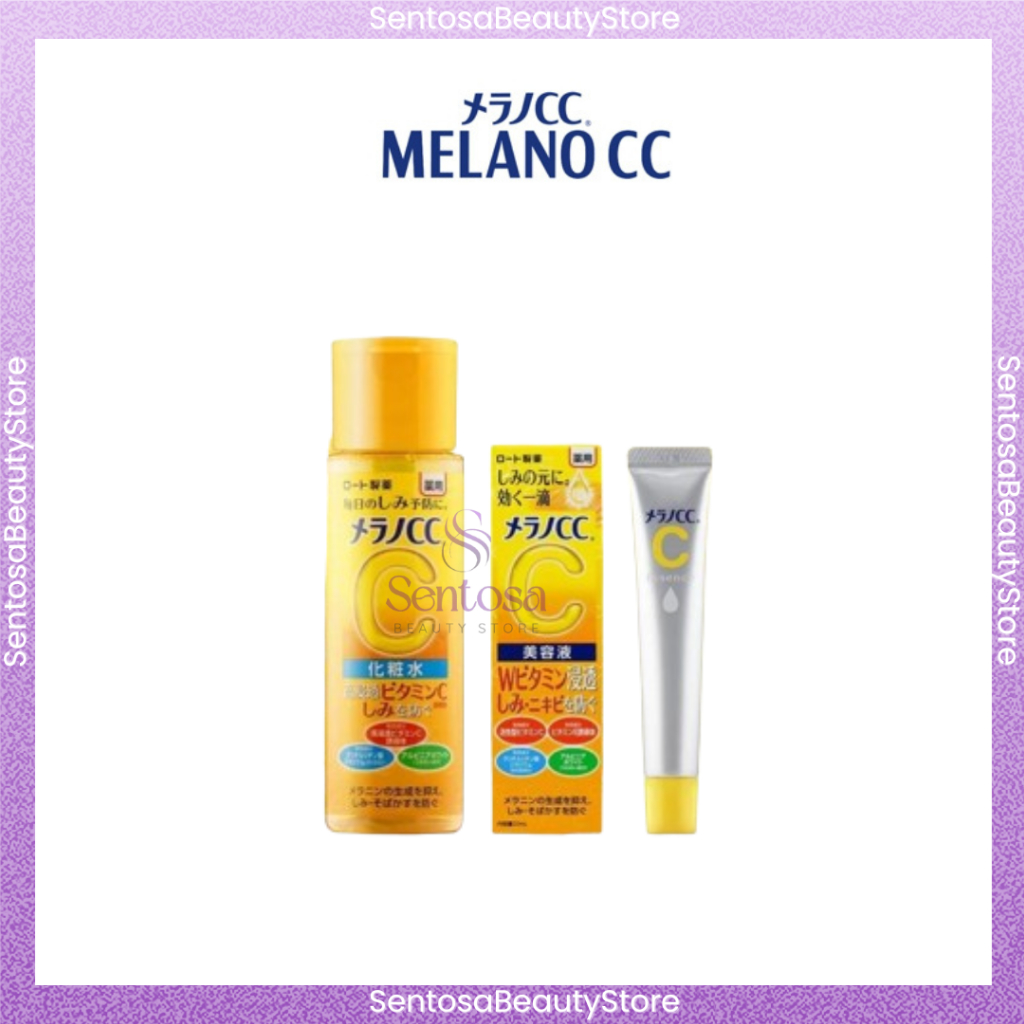 Jual MELANO CC (ROHTO) VITAMIN C BRIGHT TONER 170mL | ESSENCE 20mL ...