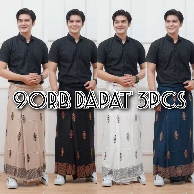 Sarung Pria Dewasa 100 Dapat 3pcs Sarung Santri Murah Pekalongan