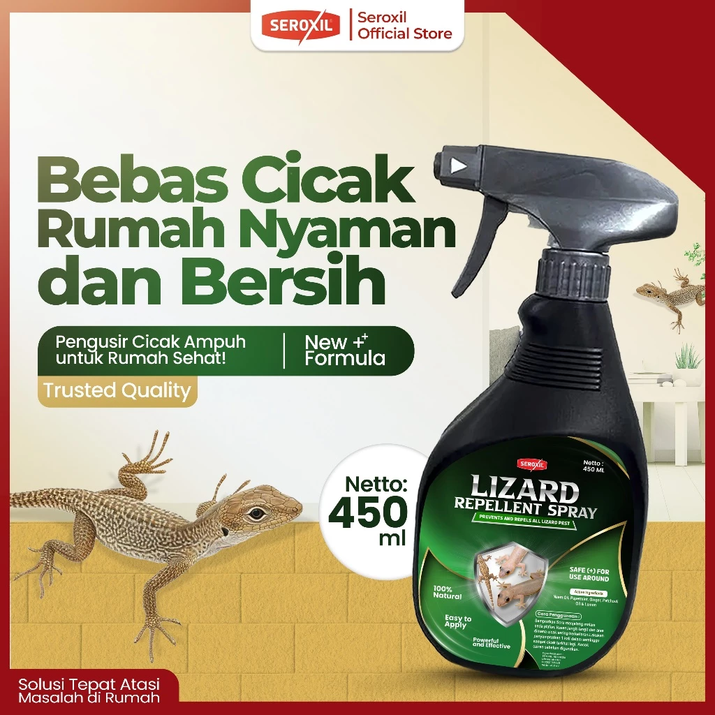 Seroxil Pengusir Cicak Alami Herbal