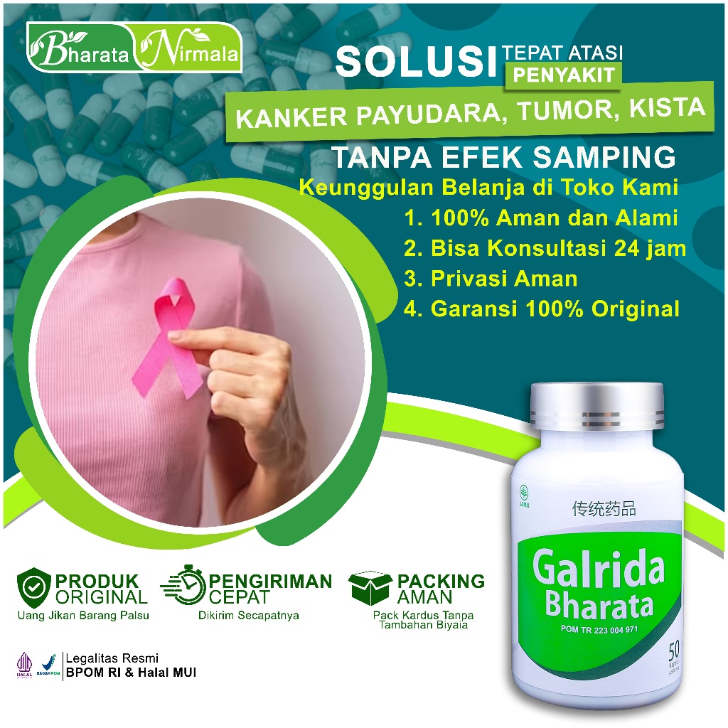 Galrida Bharata Obat Kanker Payudara Kanker Servik Kista Miom Paling Ampuh Kemasan 500 gram
