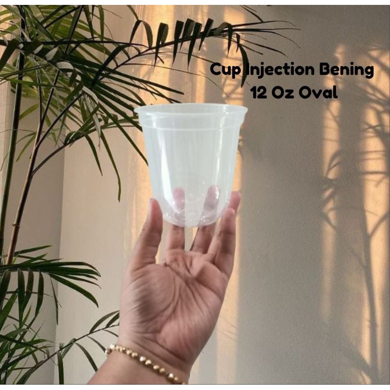 Jual Cup Injection Bening 12 Oz Oval | Shopee Indonesia
